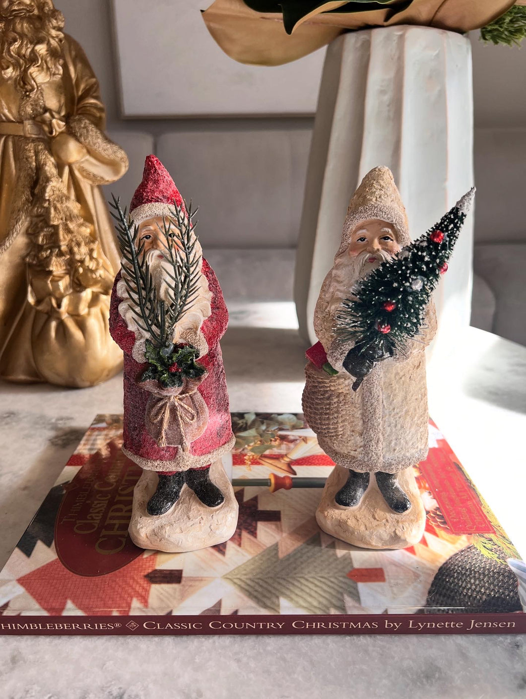 Set de 2 Santas vintage
