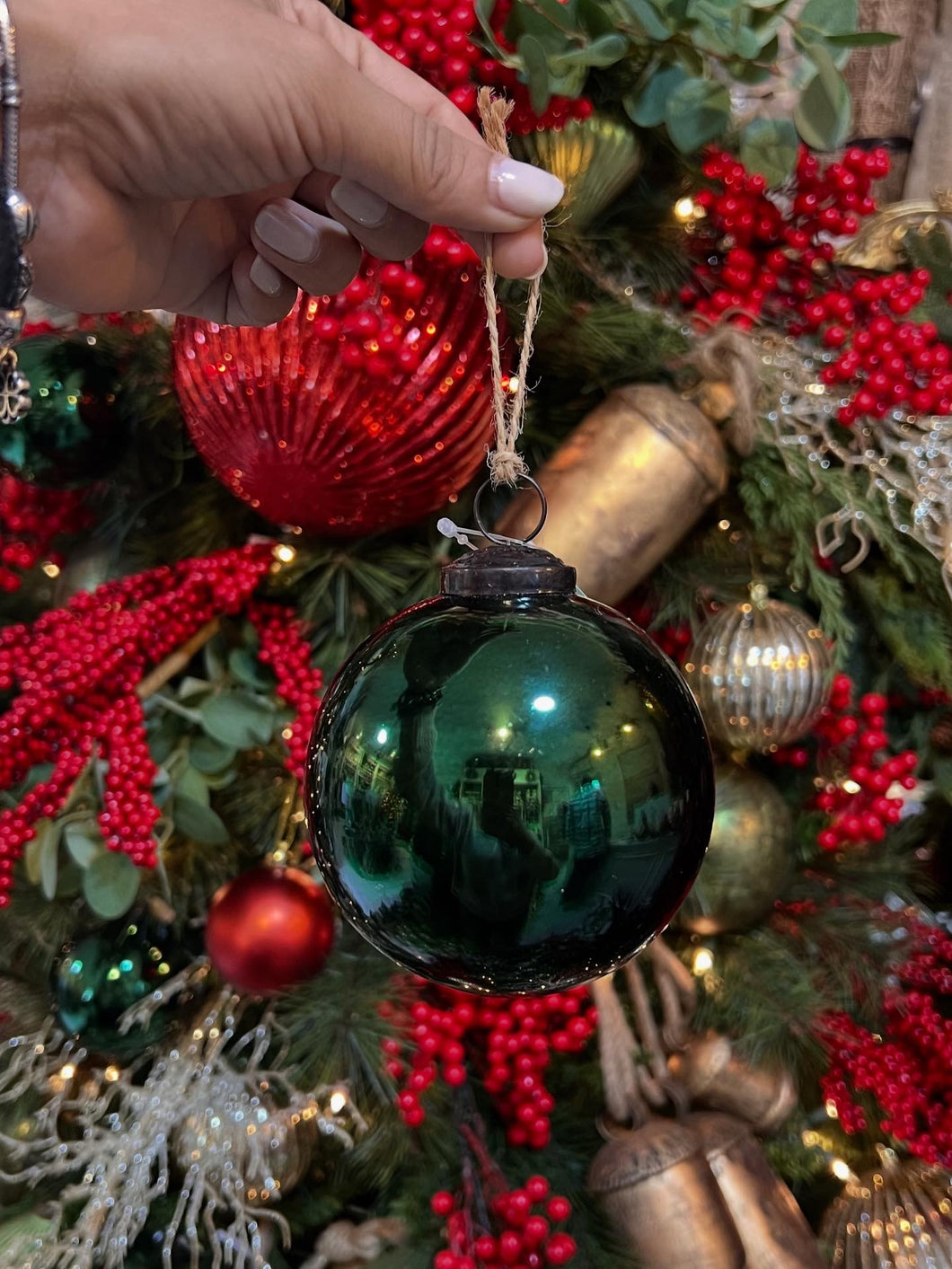Ornamento green glass