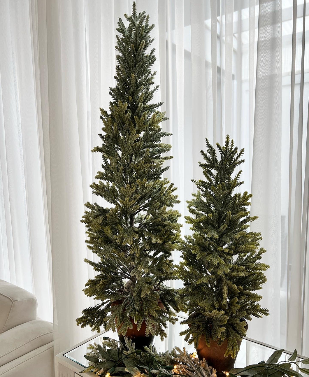 Mini arbol nevado 24