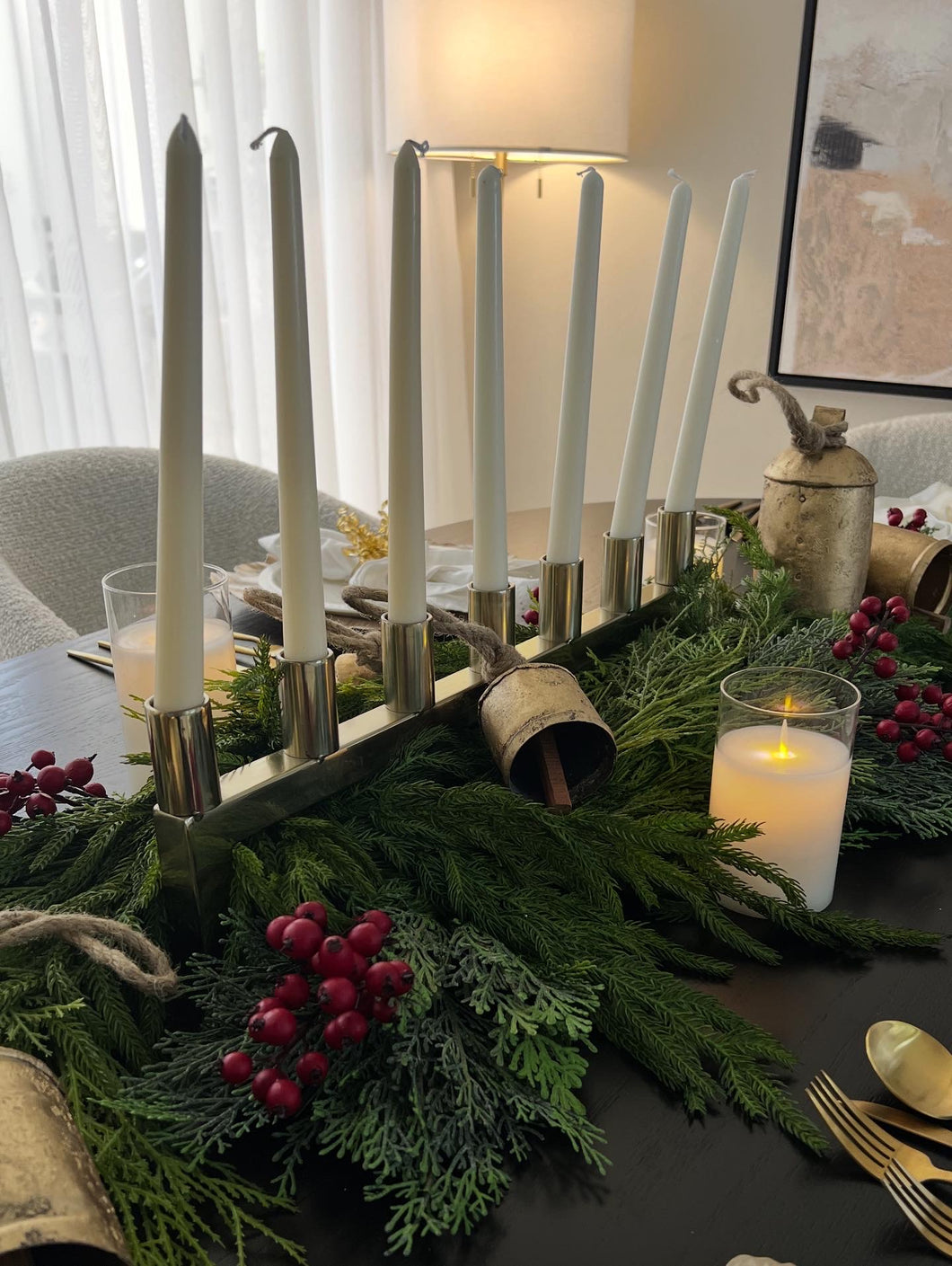 Candelabro de siete velas