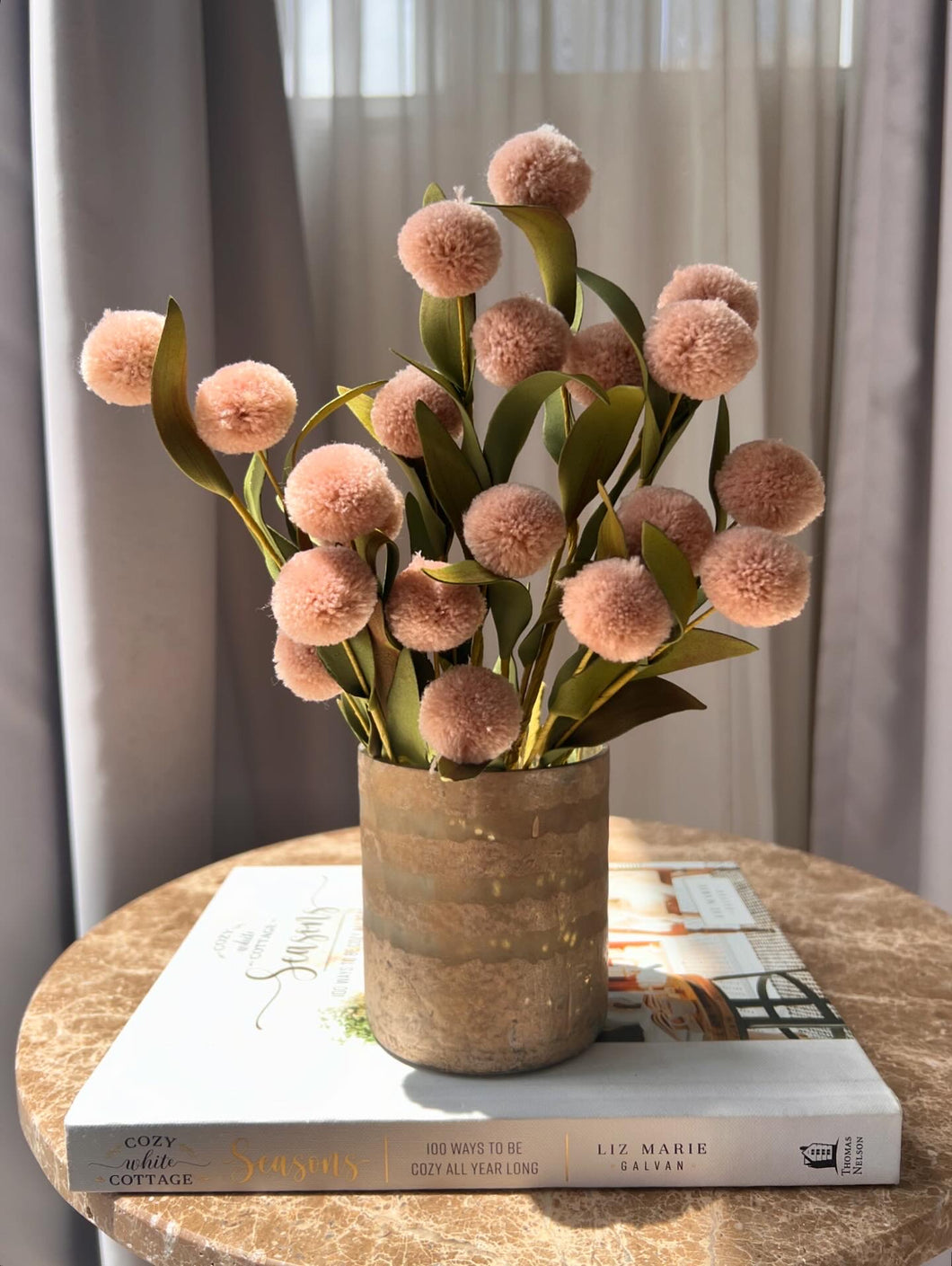 Pompon beige