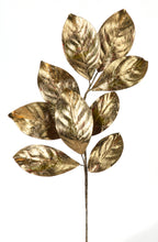 Cargar imagen en el visor de la galería, Rama de hoja de magnolia dorada
