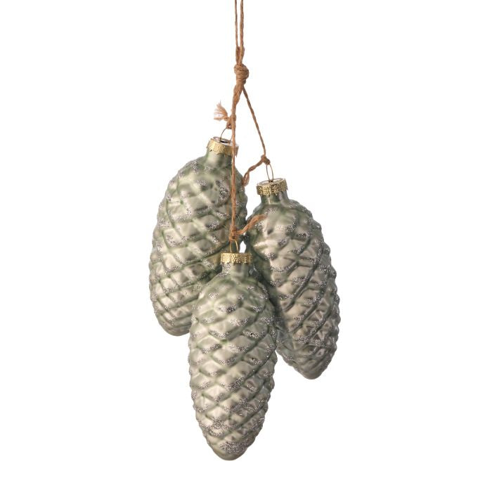 Ornamento de 3 bellotas