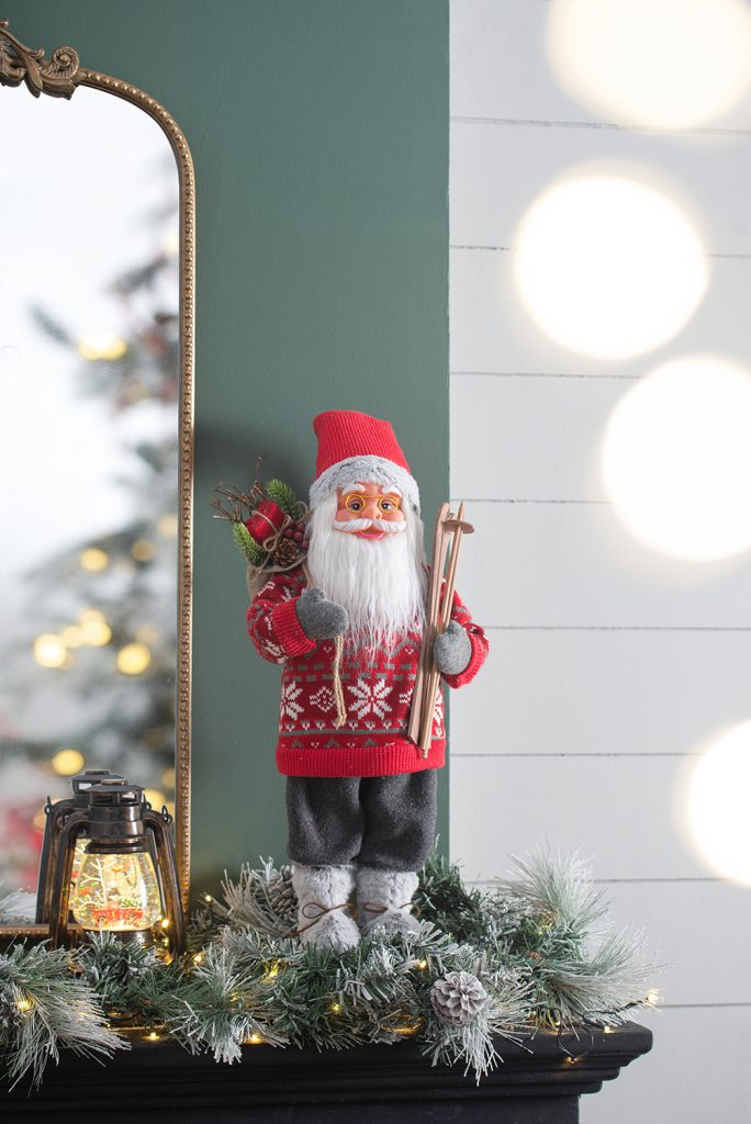 Santa con skies